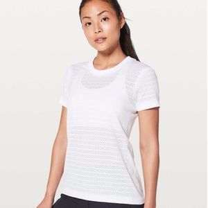 Lululemon Breeze By Short Sleeve Squad Stripe Shirt